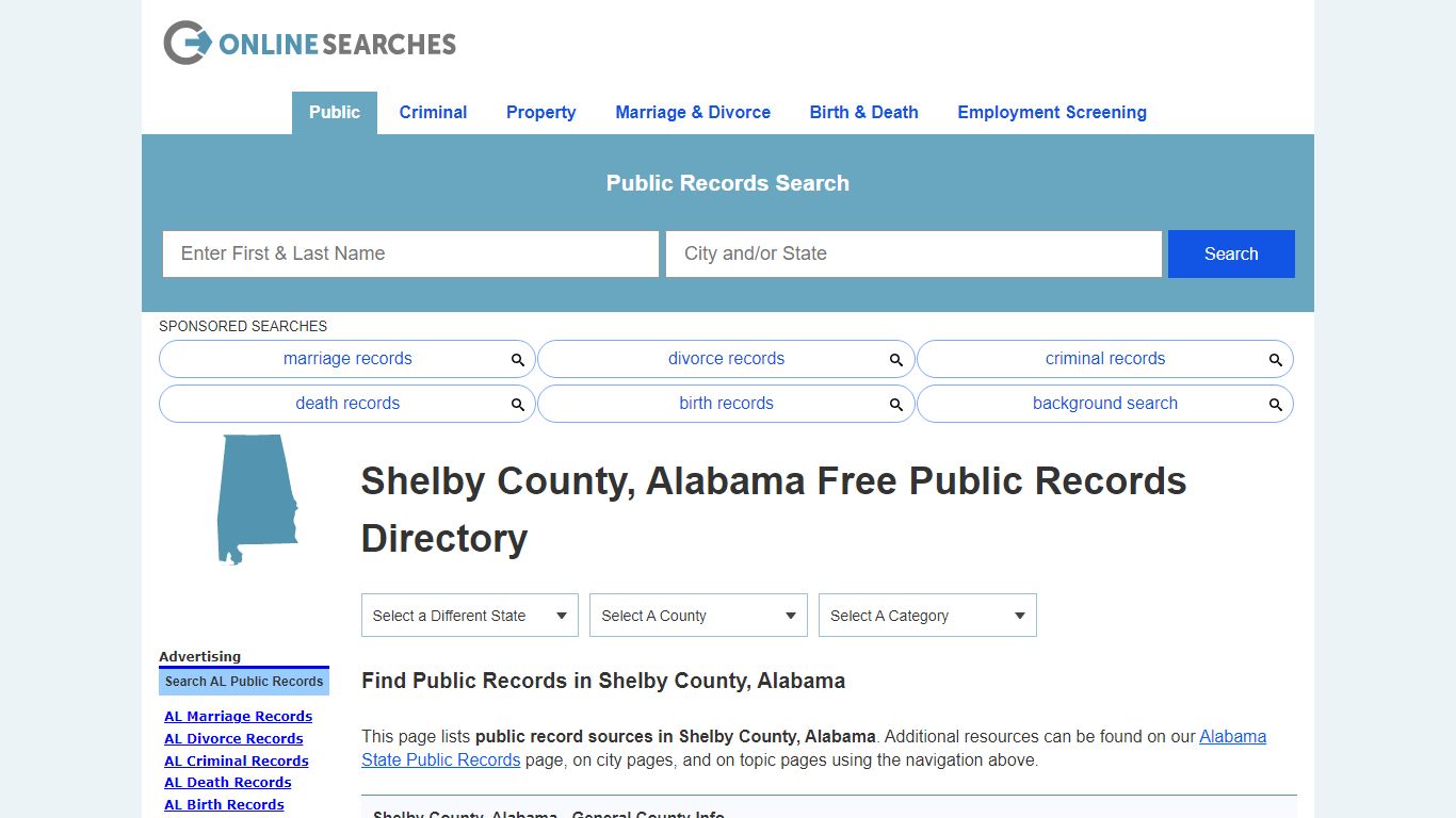Shelby County, Alabama Public Records Directory